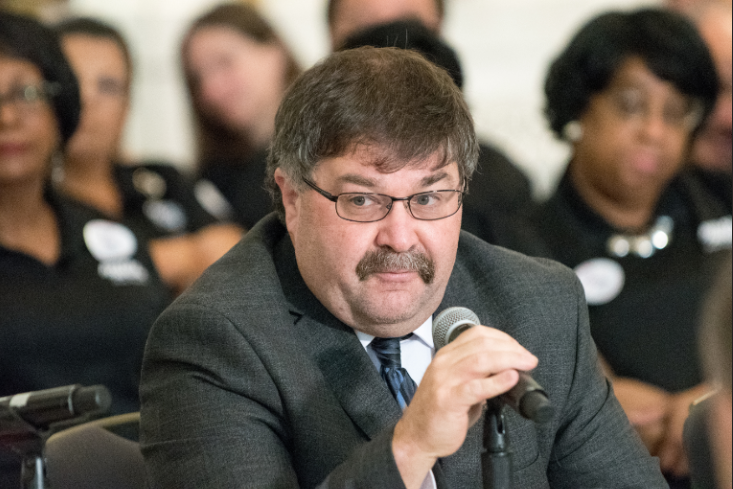 Industrial Relations Director Vance Zimmerman provides welcoming remarks