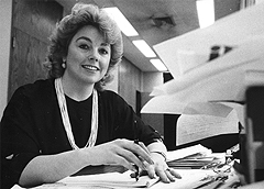 Polk at work at the Teamsters local 743 office in Chicago.